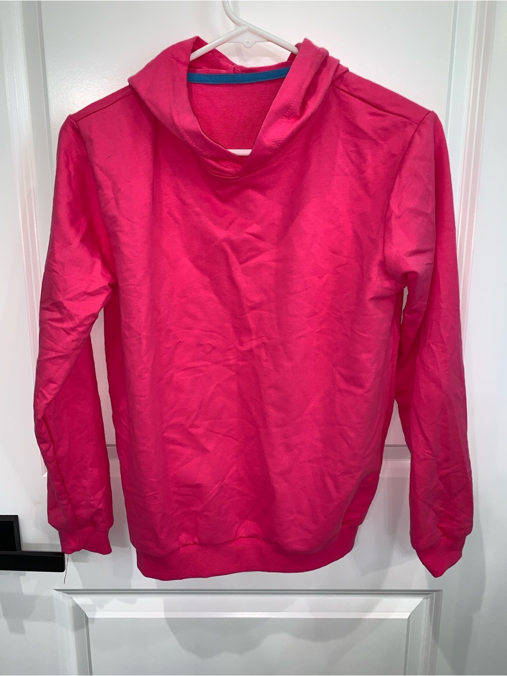 Kids' Hot Pink Hooded Sweatshirt - Unbranded